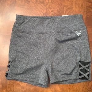 NWT-Girls Justice Gray Compression Shorts